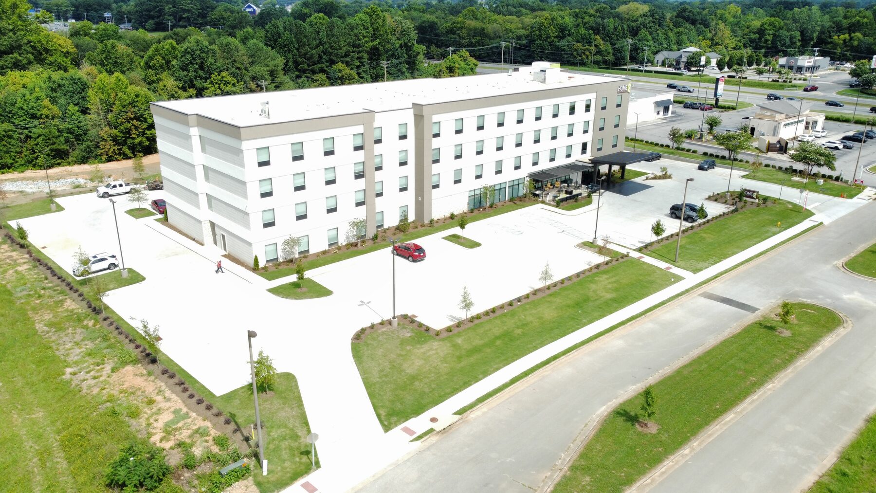 Commercial lawn maintenance
