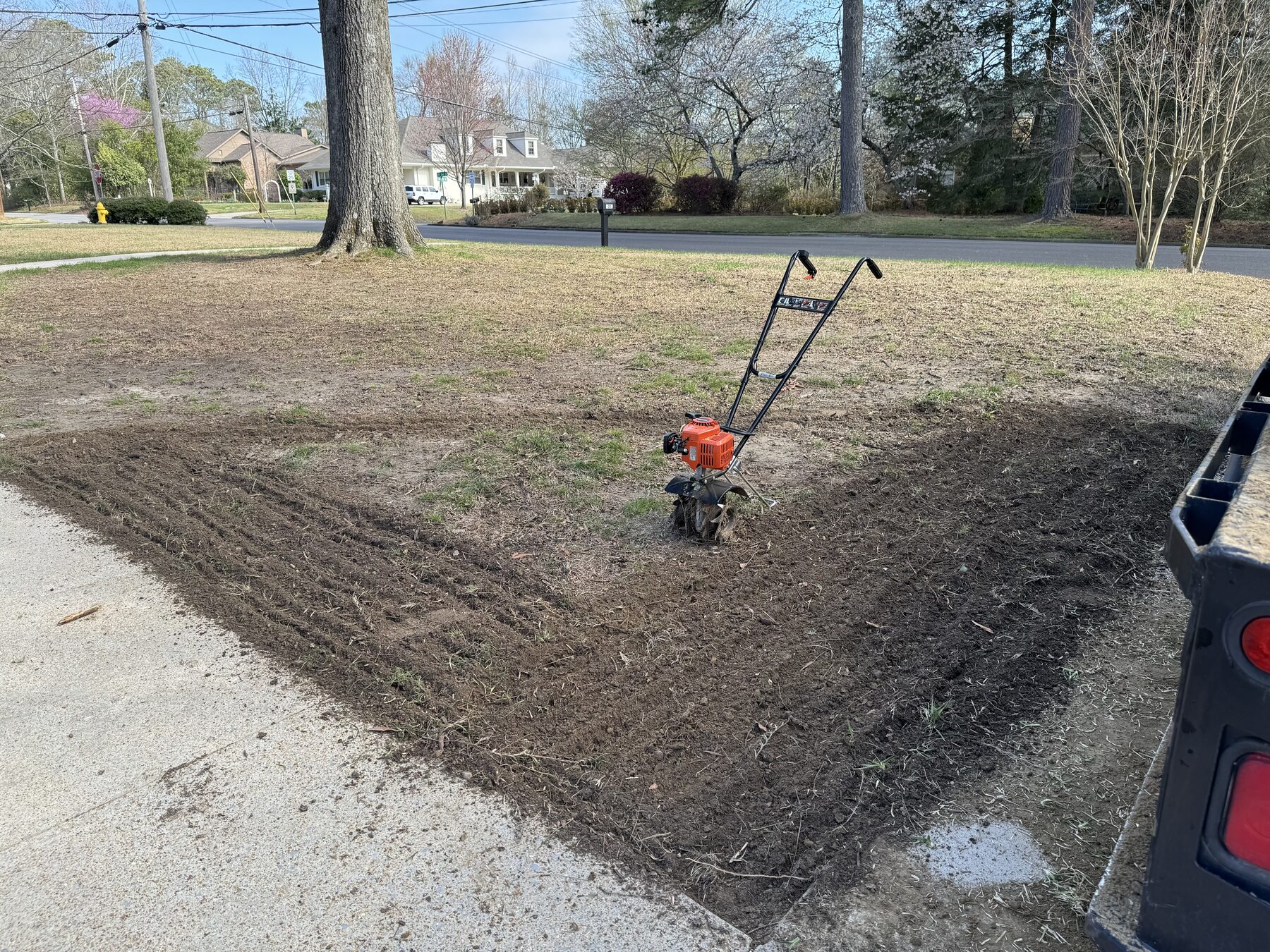 Sod installation site prep